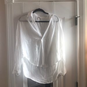 Free people gauze blouse top